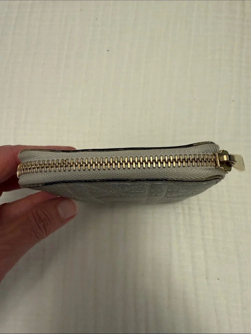 Christian Dior Small Lady Voyageur Coin Purse Silver